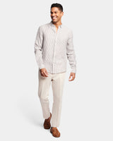 Stripe Linen Casual Shirt