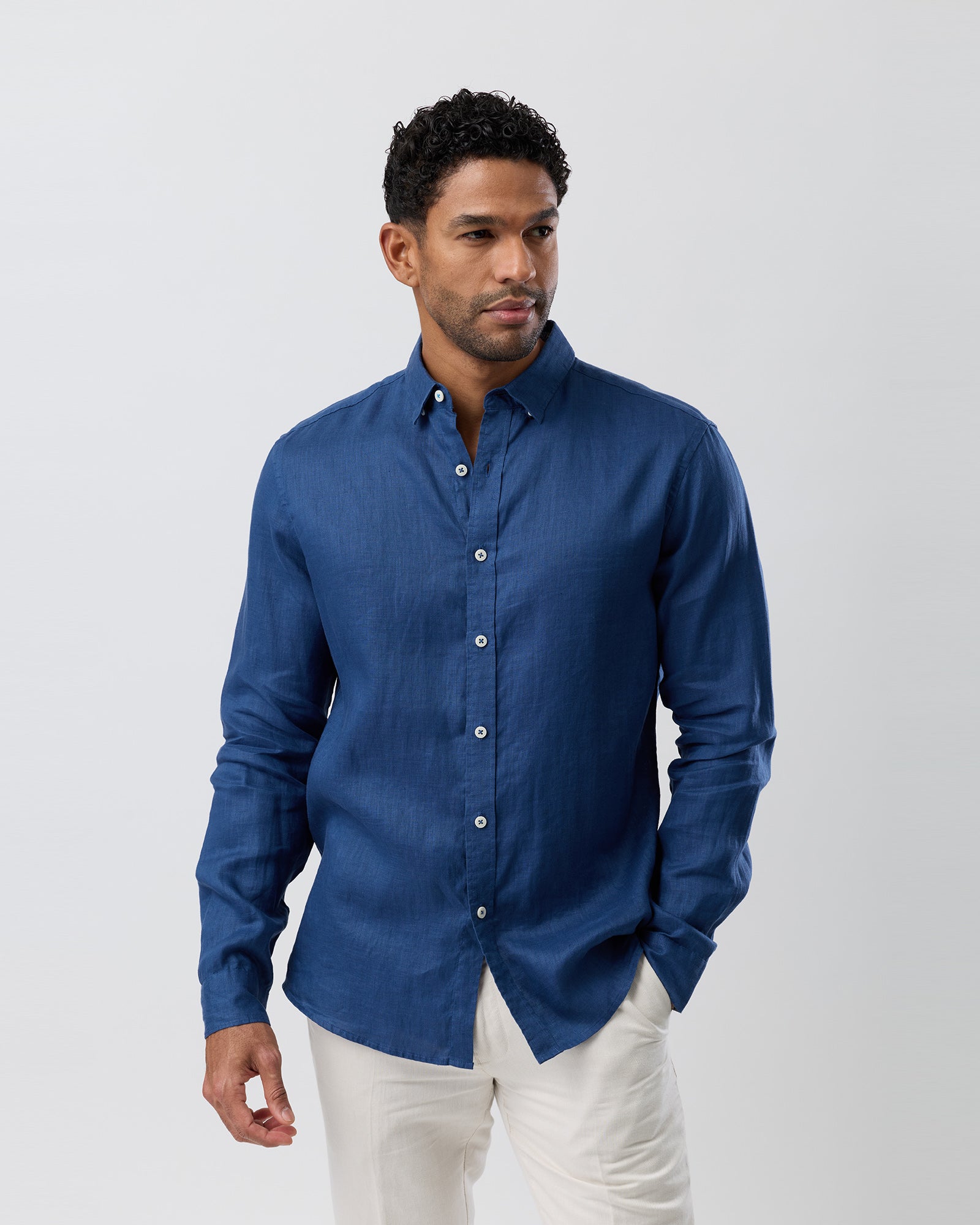 LINEN CASUAL L/S SHIRT