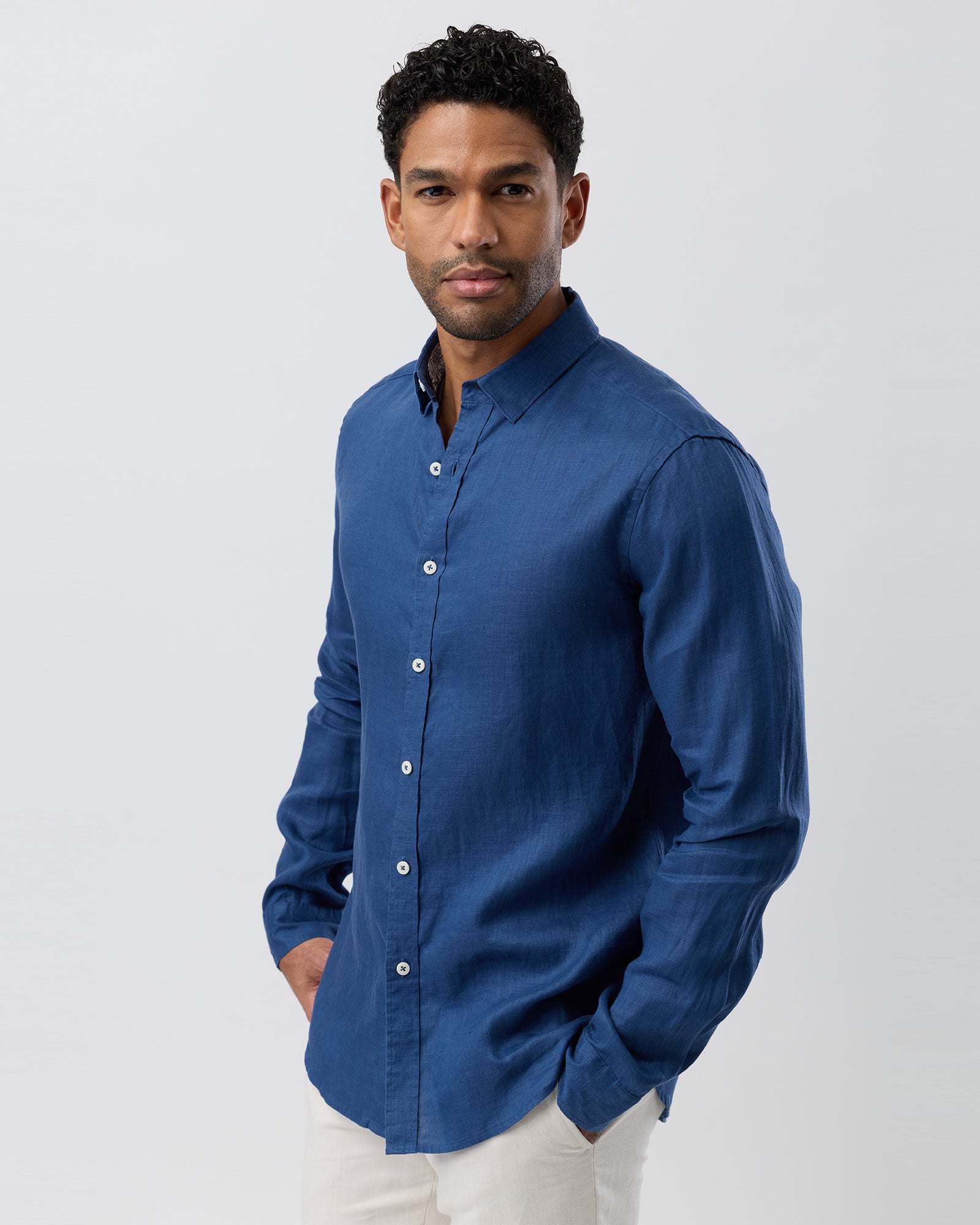 LINEN CASUAL L/S SHIRT