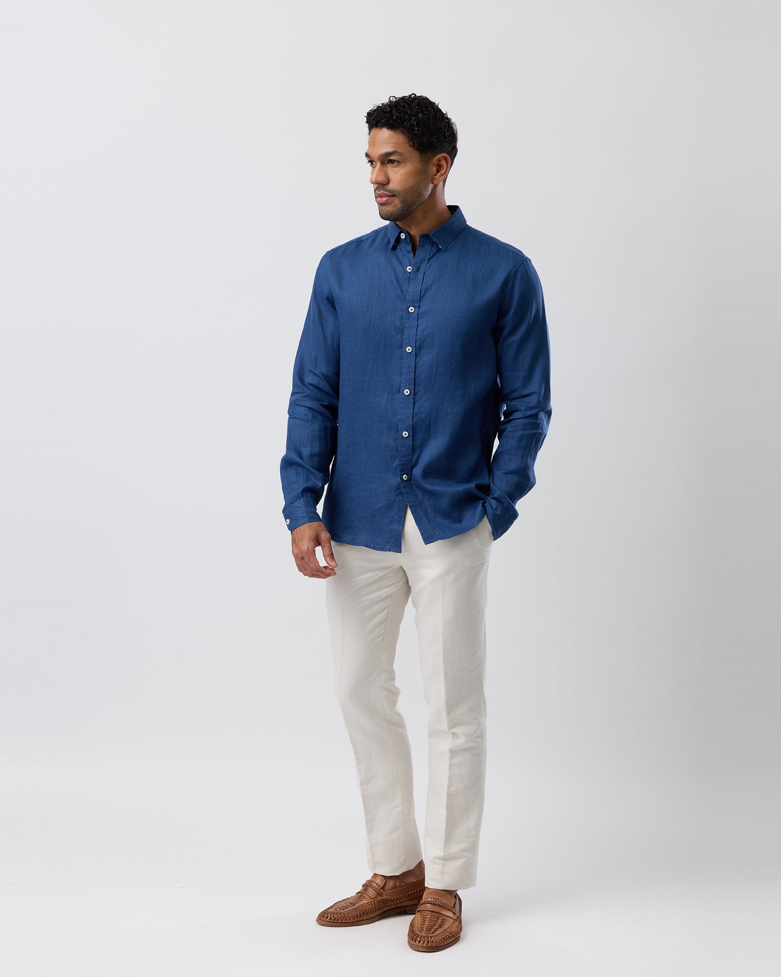 LINEN CASUAL L/S SHIRT