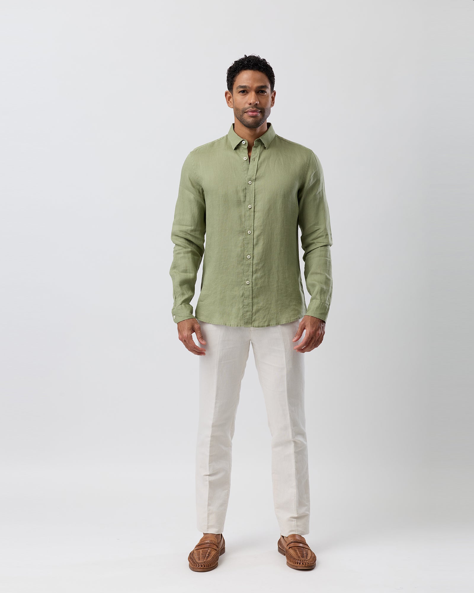 LINEN CASUAL L/S SHIRT