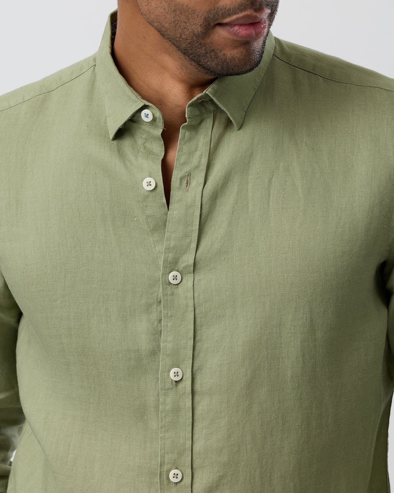 LINEN CASUAL L/S SHIRT
