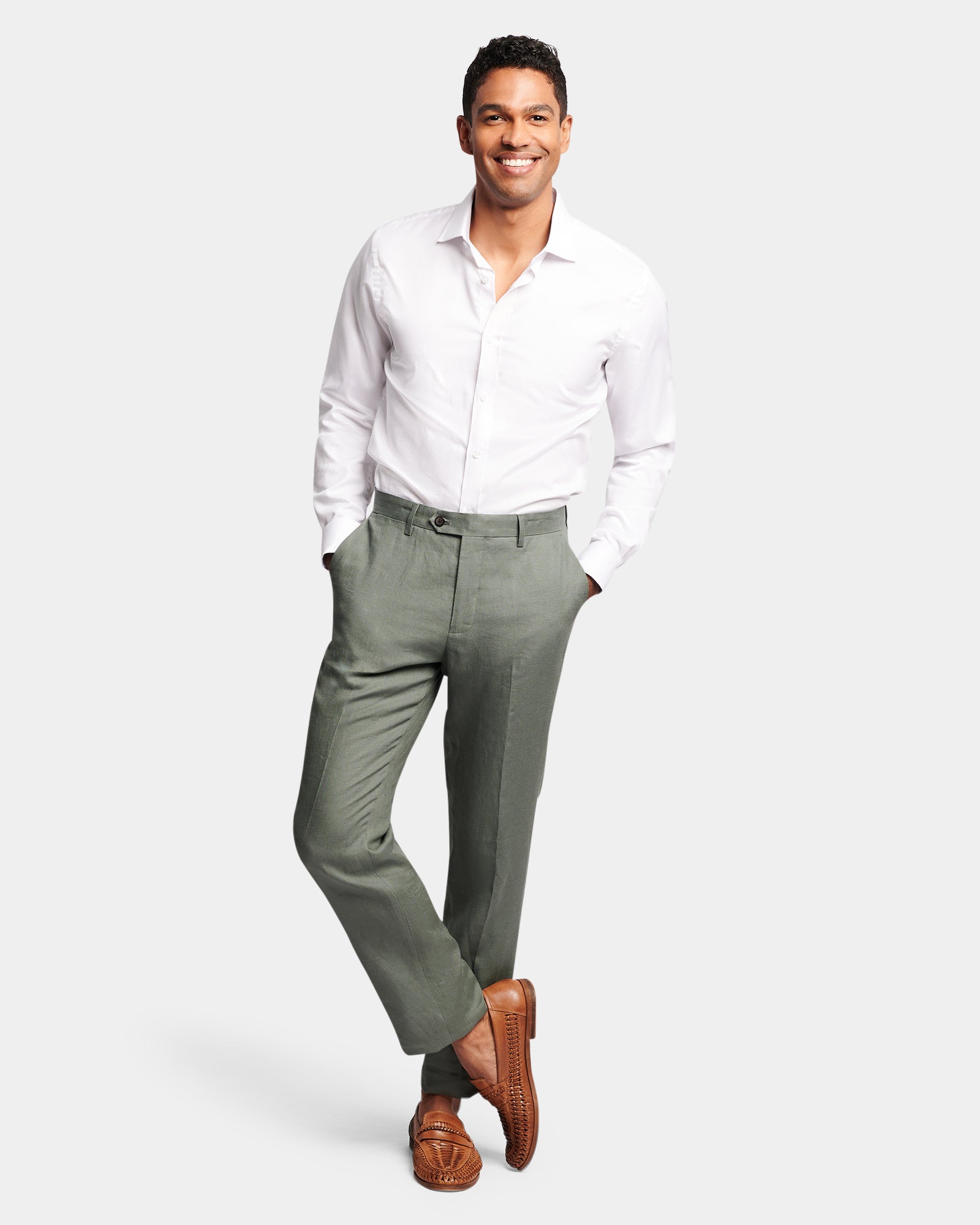 Sleek Linen Trouser