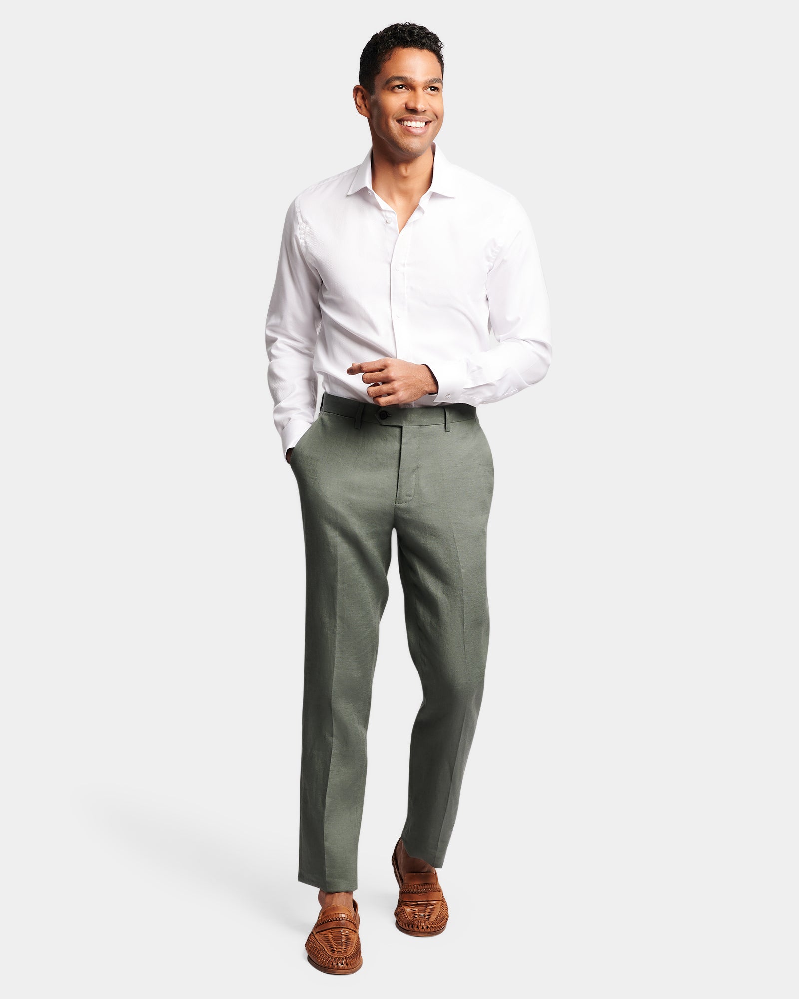 Sleek Linen Trouser