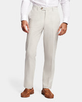 Subtle Check Linen Trouser