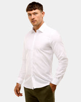 Textured Plain Slim Fit Dress Shirt