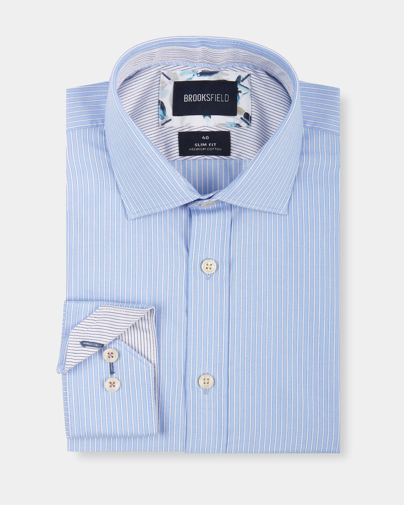 Striped Slim Fit Dress Shirt