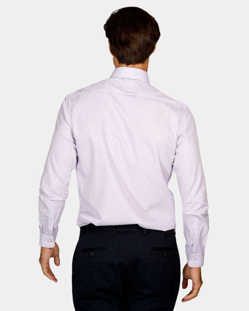 Micro Textured Reg Fit Business Shirt