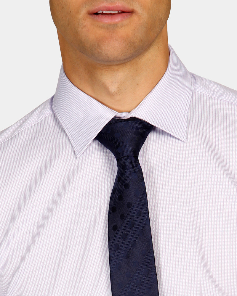 Micro Textured Reg Fit Business Shirt
