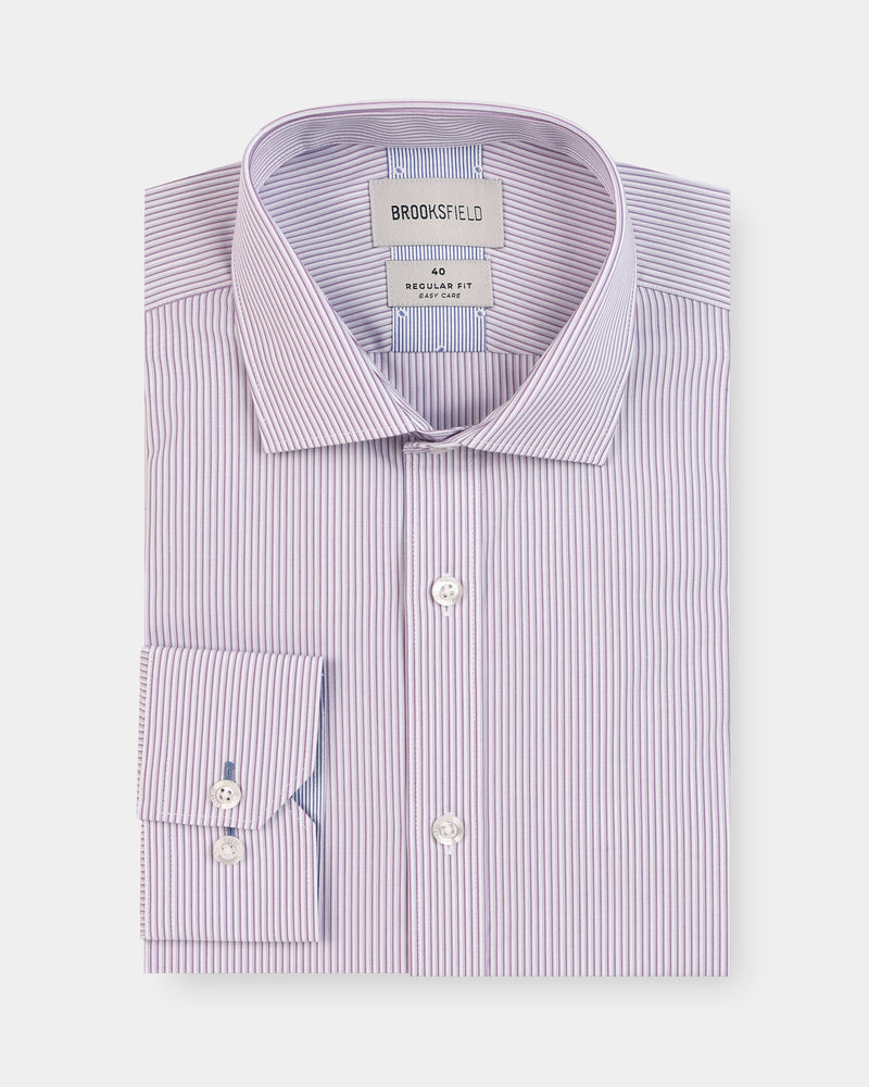 Three Tone Stripe Reg Fit Business Shirt