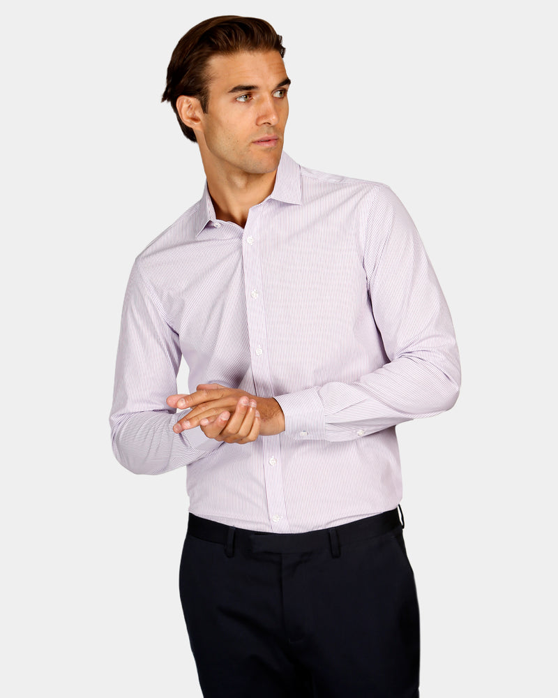 Three Tone Stripe Reg Fit Business Shirt