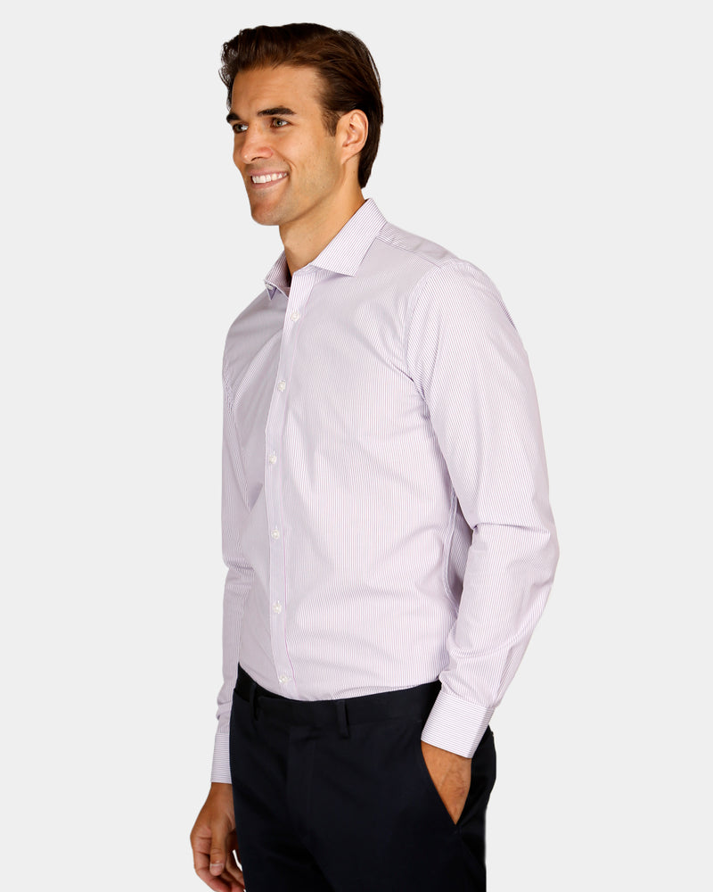 Three Tone Stripe Reg Fit Business Shirt