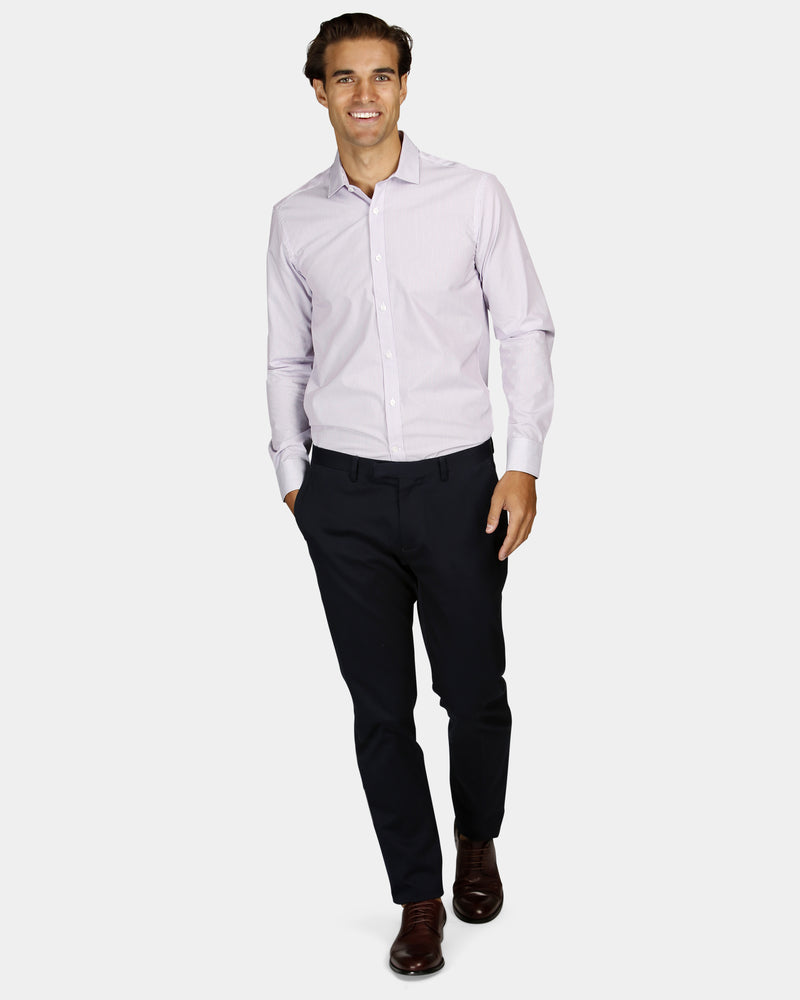 Three Tone Stripe Reg Fit Business Shirt