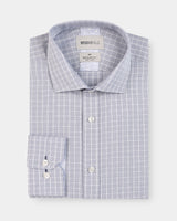 Textured Check Reg Fit Business Shirt