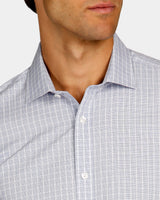Textured Check Reg Fit Business Shirt