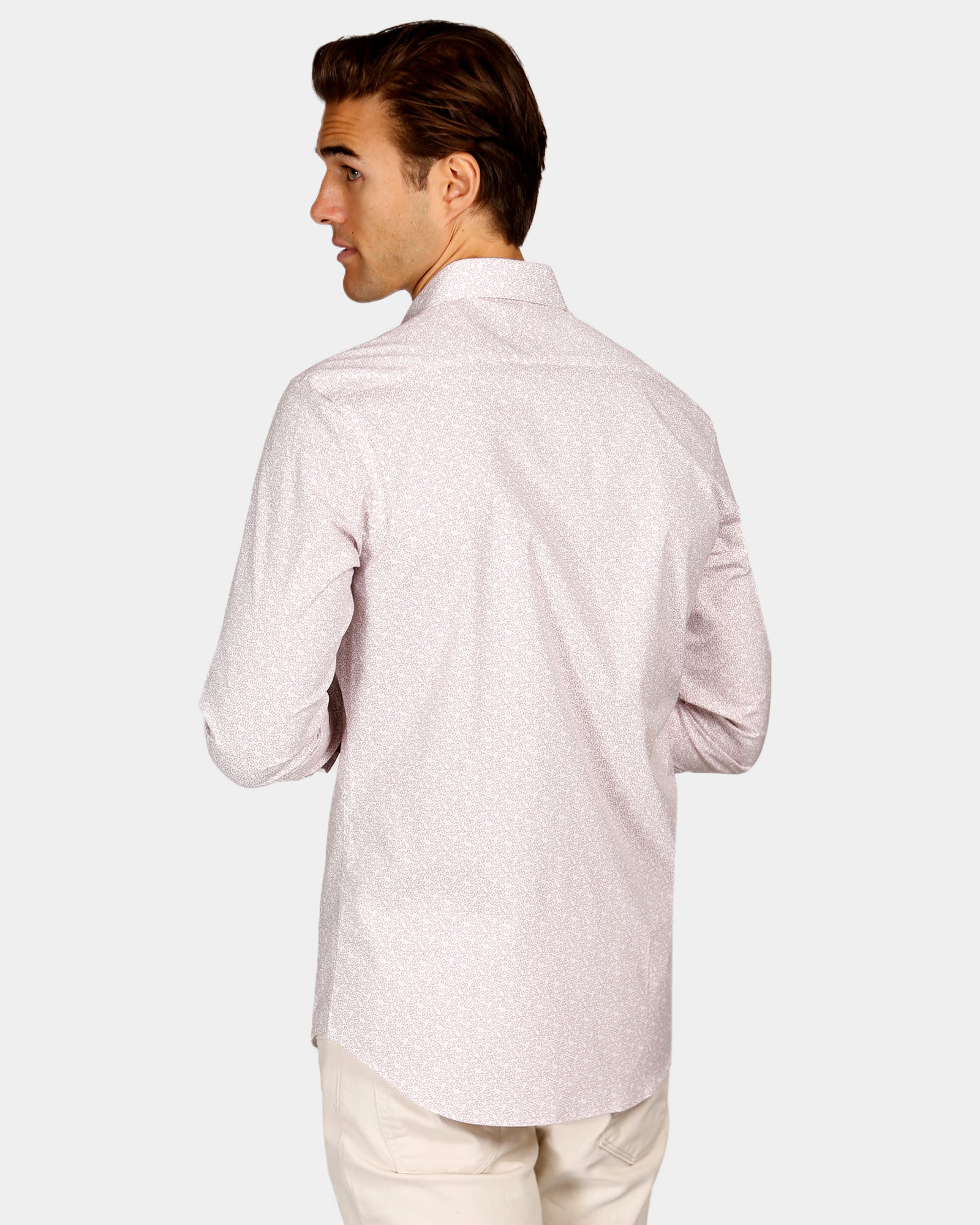 Abstract Print Reg Fit Business Shirt