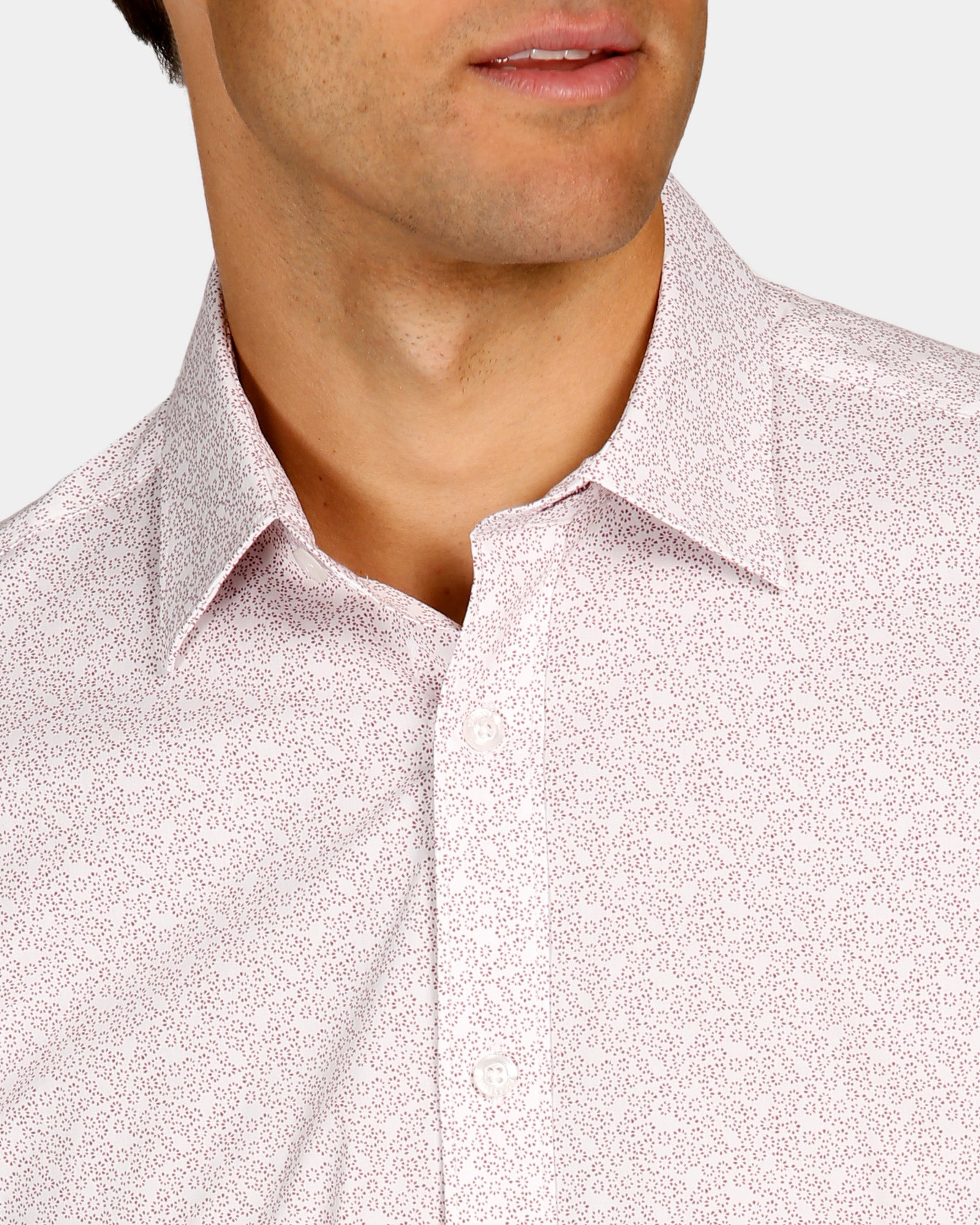 Abstract Print Reg Fit Business Shirt