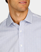 Micro Stripe Print Reg Fit Business Shirt