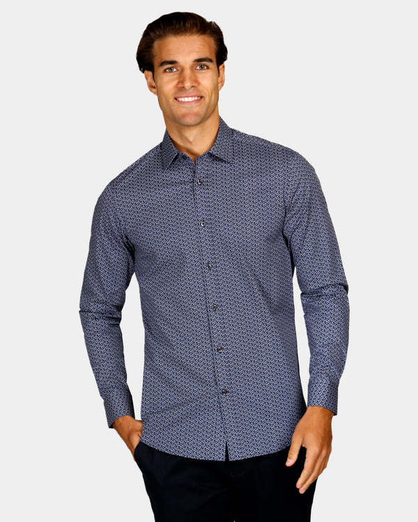 Floral Print Reg Fit Business Shirt