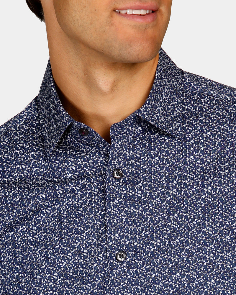 Floral Print Reg Fit Business Shirt