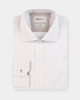 Subtle Print Reg Fit Business Shirt