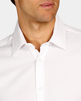 Textured Plain Slim Fit Dress Shirt