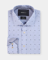Contrast Dot Slim Fit Dress Shirt