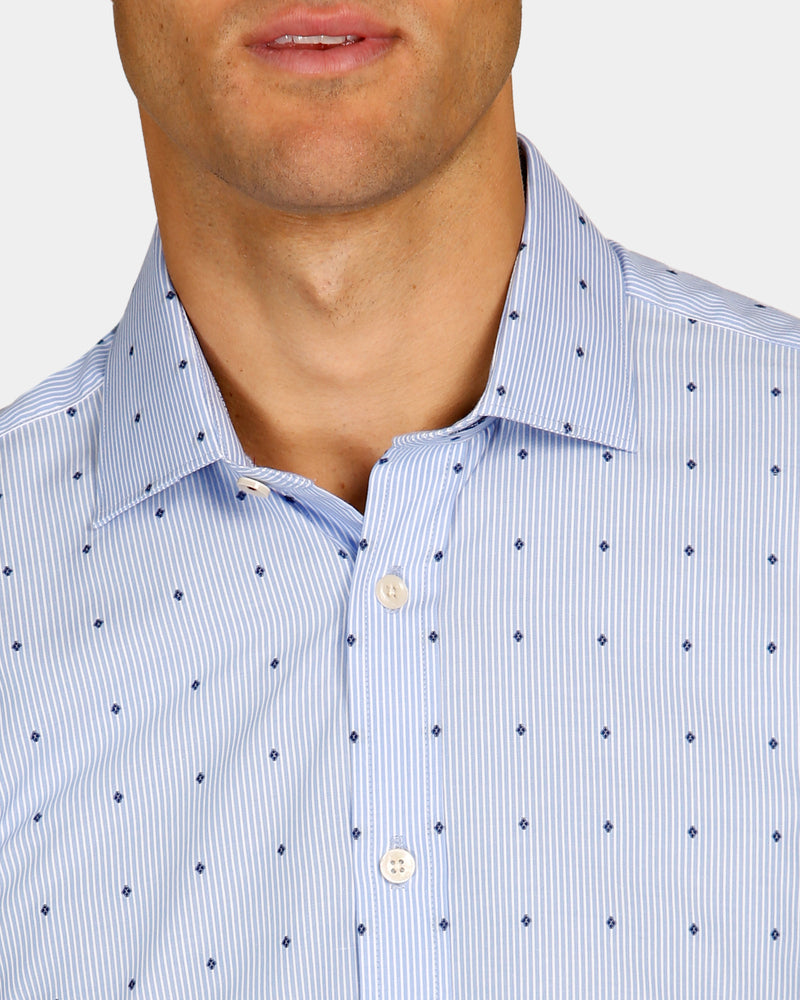 Contrast Dot Slim Fit Dress Shirt