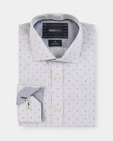 Motif Print Slim Fit Dress Shirt