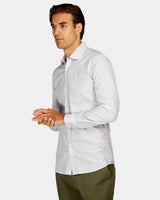 Motif Print Slim Fit Dress Shirt