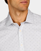 Motif Print Slim Fit Dress Shirt