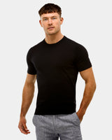 Sleek Crew Neck Knit T-Shirt