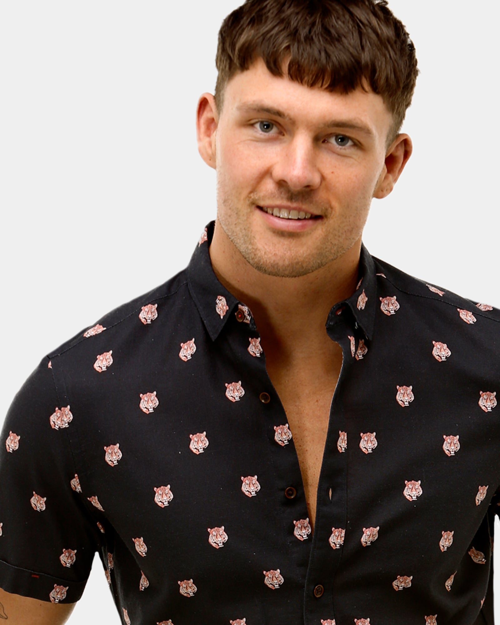 Tiger Print Casual Shirt