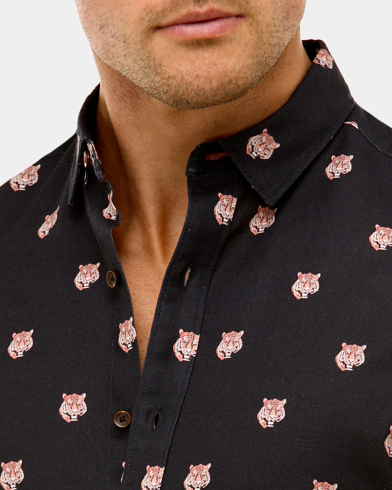 Tiger Print Casual Shirt