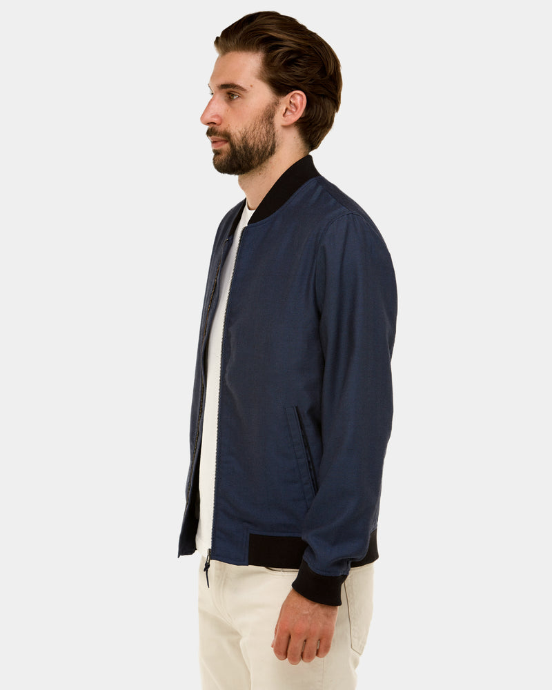 Herringbone Bomber Jacket