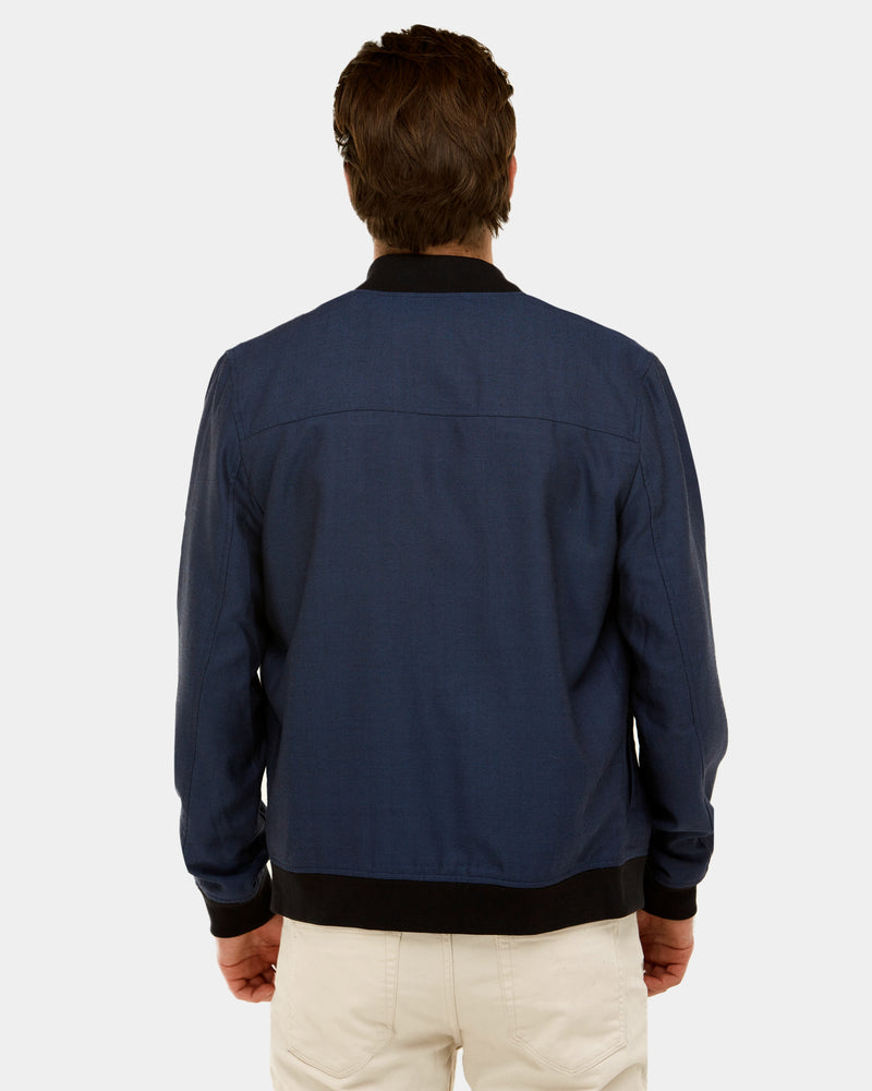 Herringbone Bomber Jacket