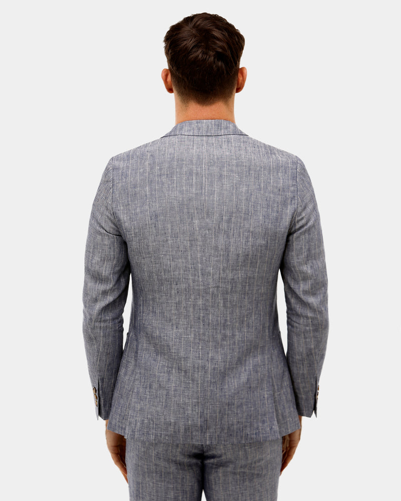 Linen Subtle Stripe  Blazer
