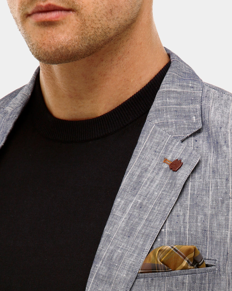 Linen Subtle Stripe  Blazer