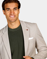 Houndstooth Knit Blazer