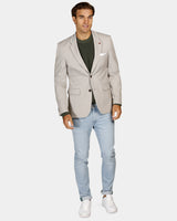 Houndstooth Knit Blazer