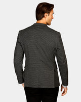 Two-Tone Knit Blazer