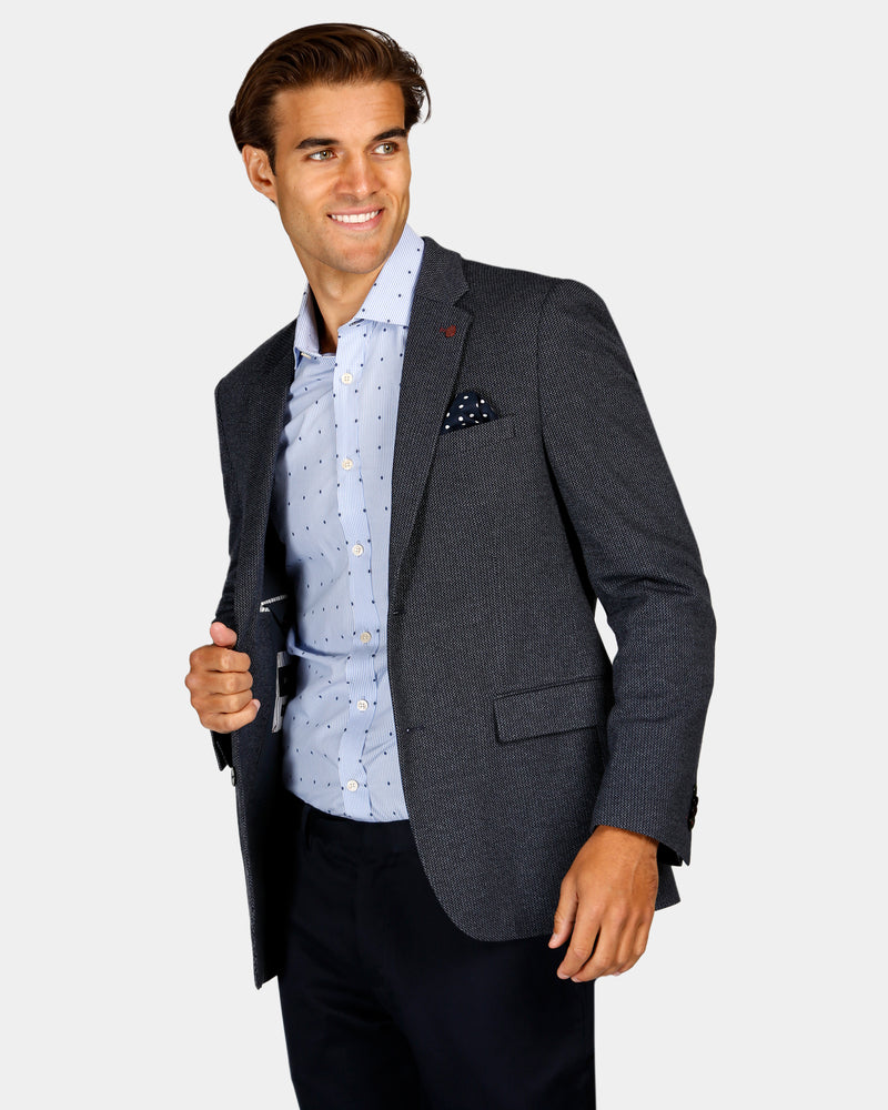 Textured Knit Blazer