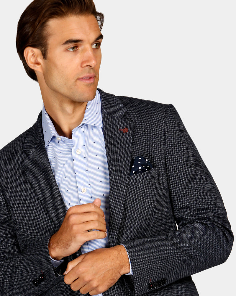 Textured Knit Blazer