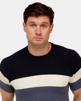 Color Block Knit T-Shirt