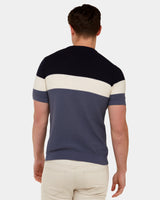 Color Block Knit T-Shirt
