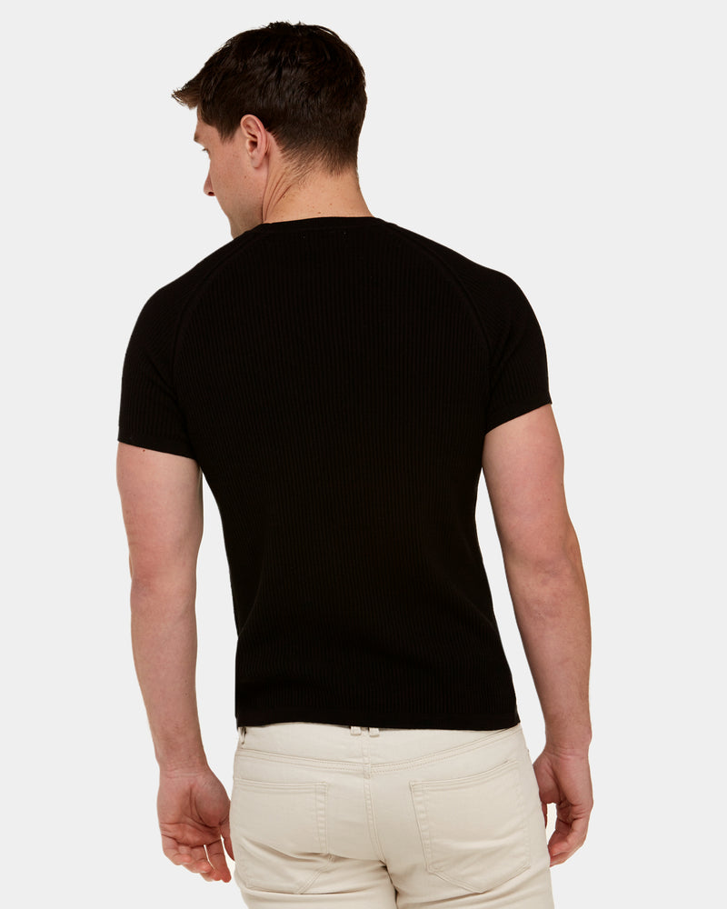 Raglan Sleeve Knit T-Shirt